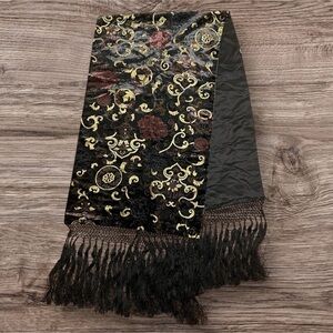 Ralph Lauren Purple Label Women's Art Deco Style Tassel Scarf